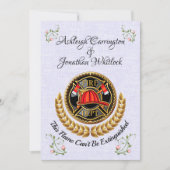 Faire-part de mariage pompier (Devant)