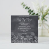 Faire-part de mariage Populaire Chalkboard (Debout devant)