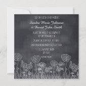 Faire-part de mariage Populaire Chalkboard (Devant)