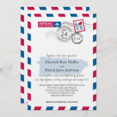 Faire-part de mariage Porto Rico Airmail (Devant / Derrière)