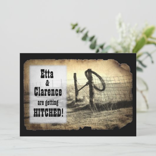 Faire-part de mariage Post-it (Debout devant)