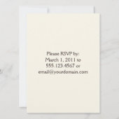 Faire-part de mariage postal Empreinte de léopard (Dos)