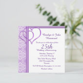 Faire-part de mariage pour anniversaire de mariage (Debout devant)