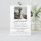 Faire-part de mariage pour annoncer une fugue amou (Debout devant)