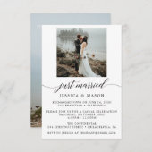 Faire-part de mariage pour annoncer une fugue amou (Devant / Derrière)