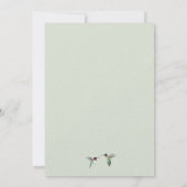 Faire-part de mariage pour colibris (Dos)