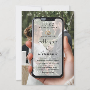 Faire-part de mariage pour écran de verrouillage d