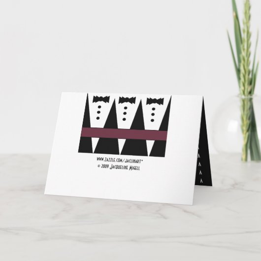 Faire-part de mariage pour le Page Boy (Dos)