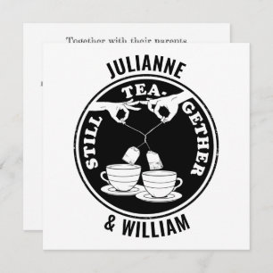 Faire-part de mariage pour les amateurs de thé