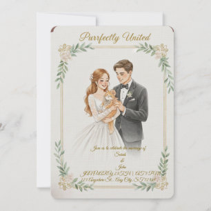 faire-part de mariage pour les amoureux des chats