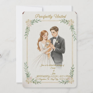 faire-part de mariage pour les amoureux des chats