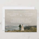 Faire-part de mariage pour mariage improvisé et en (Dos)