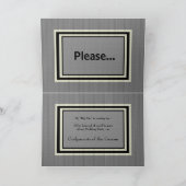 Faire-part de mariage pour parrain et marraine - A (Intérieur)