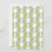 Faire-part de mariage pour seniors style floral (Dos)