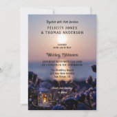 Faire-part de mariage pour un coucher de soleil cô (Devant)