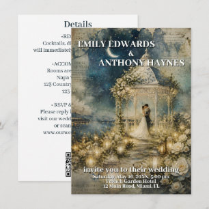 Faire-part de mariage pour un jardin romantique