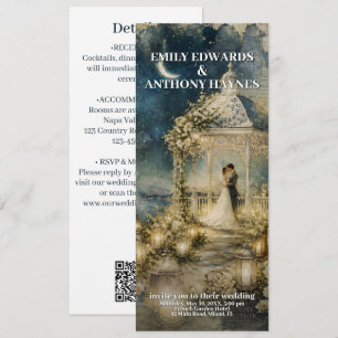 Faire-part de mariage pour un jardin romantique