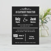 Faire-part de mariage pour un mariage intime et en (Debout devant)