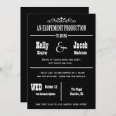 Faire-part de mariage pour un mariage intime et en (Devant / Derrière)