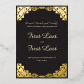 Faire-part de mariage Pourcentage foncé (Recto)