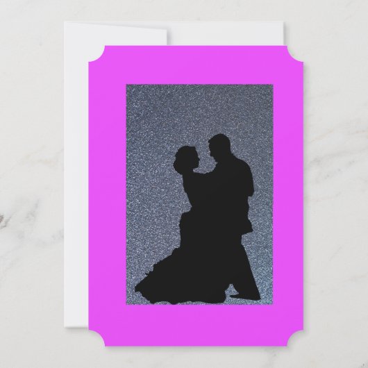 Faire-part de mariage pourpre (Dos)