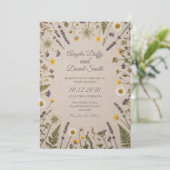 Faire-part de mariage Prairie de Marguerite Sauvag (Debout devant)