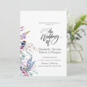 Faire-part de mariage Prairie fleurie (Debout devant)