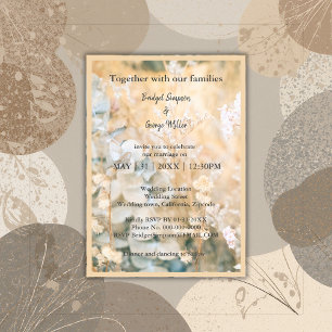 Faire-part de mariage Pré Fleur sauvage Pastel