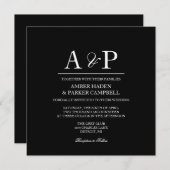 Faire-part de mariage| Premier (Devant / Derrière)