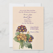 Faire-part de mariage Primrose vintage (Devant)