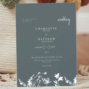 Faire-part de mariage printanier poétique