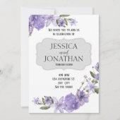 Faire-part de mariage Printemps Violet (Devant)