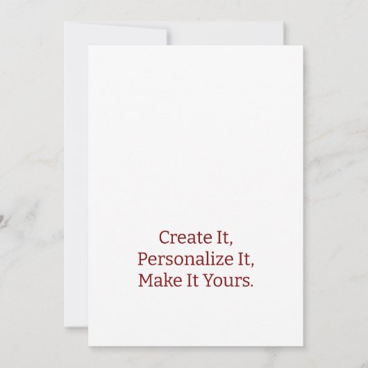Faire-part de mariage professionnel simple 5" x 7" (Devant)