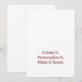Faire-part de mariage professionnel simple 5" x 7" (Devant / Derrière)