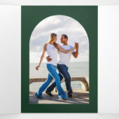 Faire-Part de Mariage Programme Menu Réponse Photo (Intérieur au milieu)