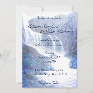 Faire-part de mariage| Purple cascade