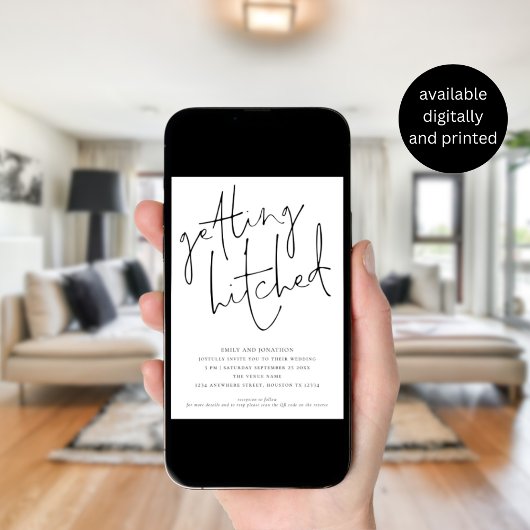 Faire-Part de Mariage QR Code Script Informel