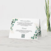Faire-part de mariage QR Code tout-en-un avec arch (Dos)