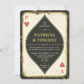 Faire-part de mariage Queen and King Poker Card (Devant)