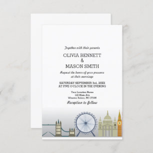 Faire-part de mariage R-U Angleterre de Londres