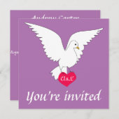 Faire-part de mariage radiant orchidée (Devant / Derrière)