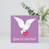 Faire-part de mariage radiant orchidée (Debout devant)