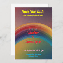 Faire-part de mariage Rainbow