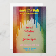Faire-part de mariage Rainbow