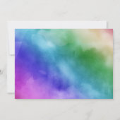 Faire-part de mariage Rainbow Watercolor (Dos)