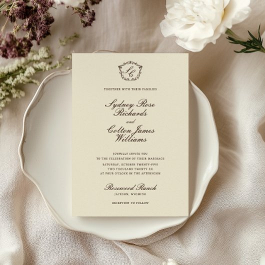 Faire-part de mariage Ranch Western Romantique