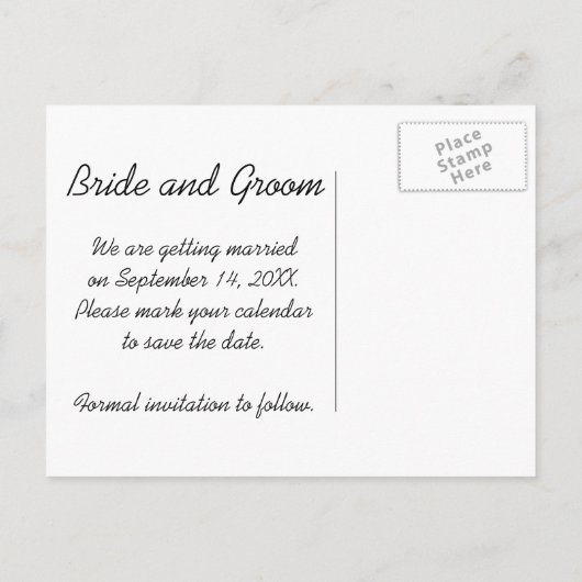 Faire-part de mariage Rangée de Tournesols (Dos)