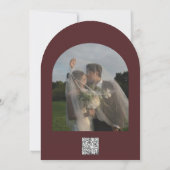 Faire-part de mariage rayée de luxe (Dos)