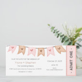 Faire-part de mariage, Réception de la cérémonie M (Debout devant)