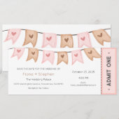 Faire-part de mariage, Réception de la cérémonie M (Devant / Derrière)